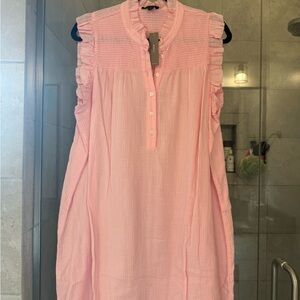 J. Crew Pink Ruffle Mini Dress